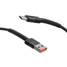 USB kábel KAB-0235-USB-TYPEC pletený kábel Black