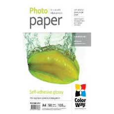 Foto papier Fotopapír Glossy A4 50ks 135g COLORWAY