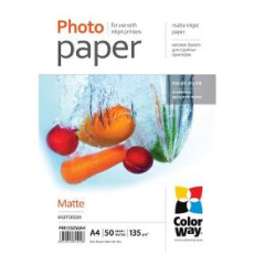 Foto papier Fotopapír Matte A4 50 ks 130g COLORWAY