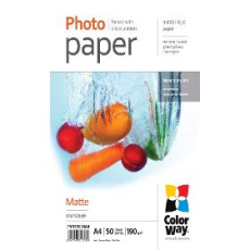 Foto papier Fotopapír Matte A4 50 ks 190g COLORWAY