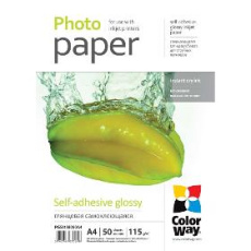 Foto papier Fotopapír Glossy A4 50ks 115g COLORWAY