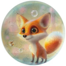 ZVÍŘATA Fox Bubblezz puzzle UNIDRAGON