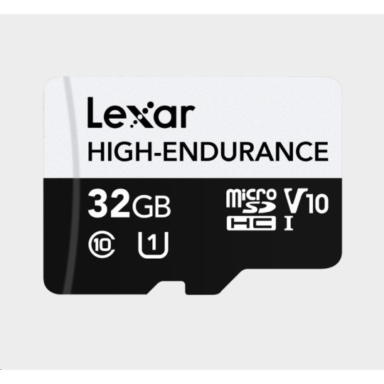 Lexar microSDHC High-Endurance UHS-I/U1/10 R100/W30 (V10) 32GB