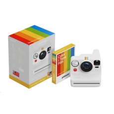 BAZAR - Polaroid Now+ Gen 3 White Bundle with Color Film (8 photos) - Poškozený obal (Komplet)