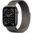 Apple Watch Series 11 GPS + Cellular 46mm Slate Titanium Case with Slate Milanese Loop - S/M