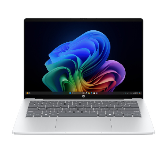 NTB HP OmniBook 5 NG AI PC 14-he0002nc, 14" OLED 2K Touch, Snapdragon X Plus, 32GB, 1TB SSD, Win11, Silver, +3M GamePass
