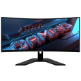 GIGABYTE LCD - 34" Gaming monitor GS34WQC, Prohnutý VA1500R, 3440x1440 WQHD, 120Hz, 4000:1, 300cd/m2, 1ms, 2xHDMI, 1xDP