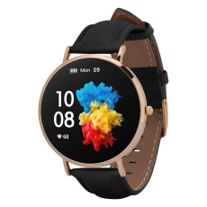 Smartwatch Garett Verona zlatá, černý řemínek