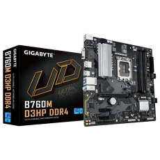 BAZAR GIGABYTE MB Sc LGA1700 B760M D3HP DDR4, Intel B760, 4xDDR4, 2xDP, 1xHDMI, 1xVGA, mATX (POŠKOZENÝ OBAL, PLNÁ ZÁRUKA