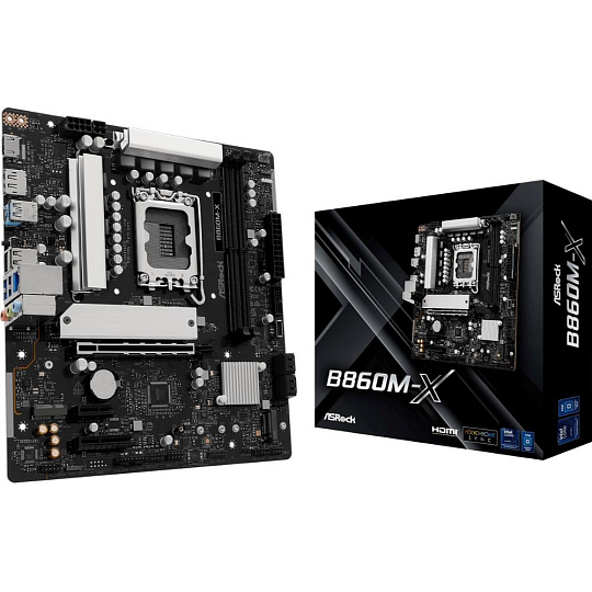 BAZAR - ASRock MB Sc LGA1851 B860M-X, Intel B860, 2xDDR5, 1xDP, 1xHDMI, mATX - Poškozený obal (Komplet) BAZAR - ASRock MB Sc LGA1851 B860M-X, Intel B860, 2xDDR5, 1xDP, 1xHDMI, mATX - Poškozený obal (Komplet)