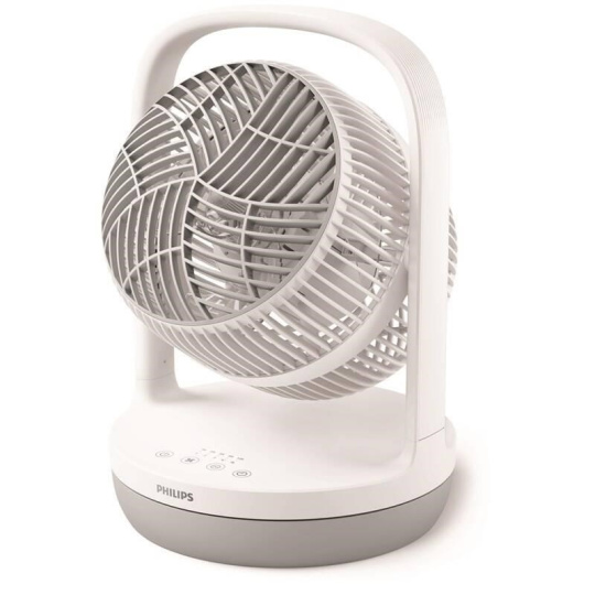Philips 2000 Series CX2050/00 stolní ventilátor, 3 rychlosti, 23 dB, 2 režimy, bílá / šedá