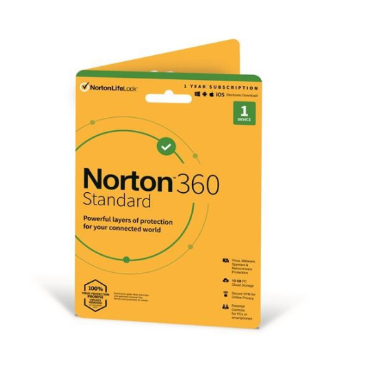 LENOVO NORTON 360 Standard 10GB + VPN 1 uživatel pro 1 zařízení na 1 rok - PROMO