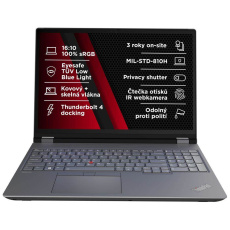 BAZAR - LENOVO NTB ThinkPad/Workstation P16 G2 - i7-14700HX ,16"OLED Touch,32GB,1TBSSD,RTX 3500 Ada 12GB,W11P - rozbalen