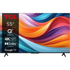 TCL 55T7B 55" TV, 4K Ultra HD, QLED, Google TV, WiFi, Bluetooth, Direct LED, Dolby Digital, HDR, Dolby Vision