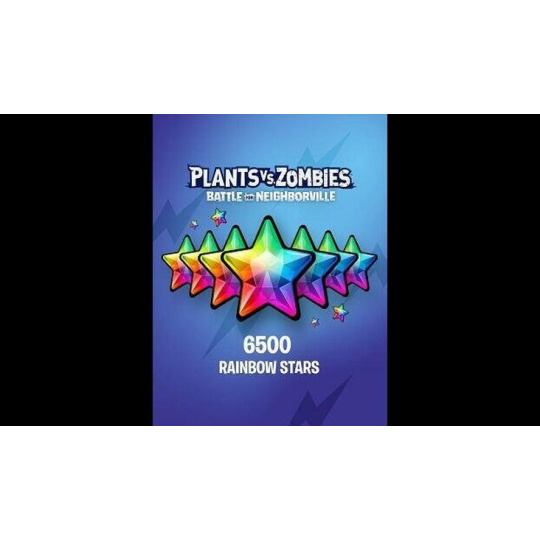 Plants vs. Zombies: Battle for Neighborville: 6500 Rainbow Stars (Xbox One) (Global) Plants vs. Zombies: Battle for Neighborville: 6500 Rainbow Stars (Xbox One) (Global)