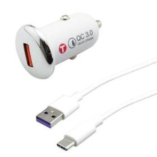 Nabíjačka do auta NAU-0027-USB-QC3.0 TypeC 5A nabíjačka WT