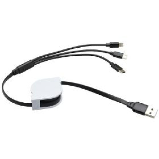 Kábel KAB-0131-USB-3V1XX vyťahovací kábel 3v1