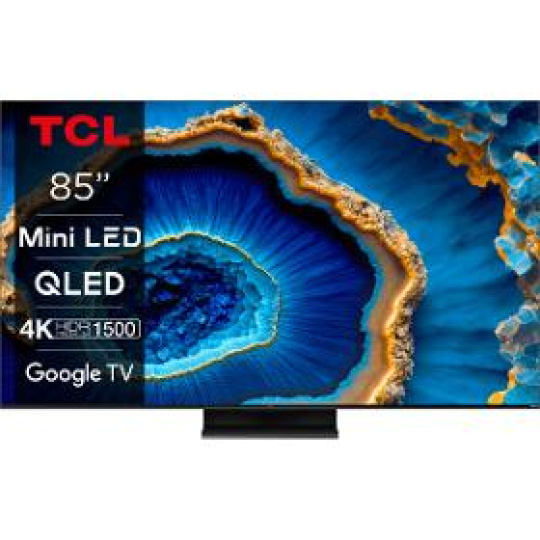 QLED televízor 85C805 Google TV, Mini LED QLED TCL
