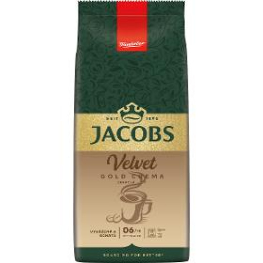 Zrnková káva Velvet Crema Gold 1000g zrn. káva JACOBS