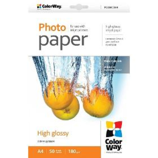 Foto papier Fotopapír H.Gloss.A4 50 ks 180g COLORWAY