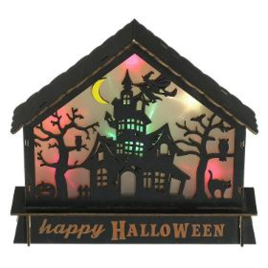 Halloween dekorácia RHW 021 Strašidelný hrad 6LED RGB RETLUX