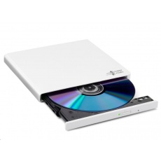 HITACHI LG - externá mechanika DVD-W/CD-RW/DVD±R/±RW/RAM GP57EW40, Slim, biela, krabica+SW