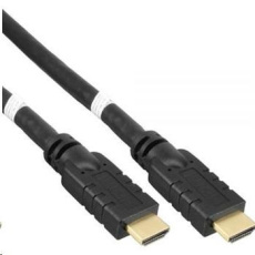 Vysokorýchlostný kábel HDMI PremiumCord s Etherom.kábel 4K@60Hz so zosilňovačom, 20 m, 3x tienenie, M/M, pozlátené konektory