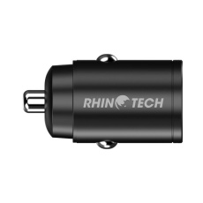 RhinoTech MINI nabíječka do auta USB-C + USB-A, 30 W, černá