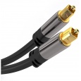 Kábel PremiumCord Toslink M/M, 6 mm, 2 m, čierny