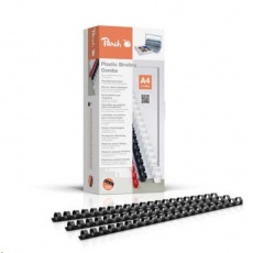 Peach Binding Combs 21 Rg A4 12mm, black Peach Binding Combs 21 Rg A4 12mm, black
