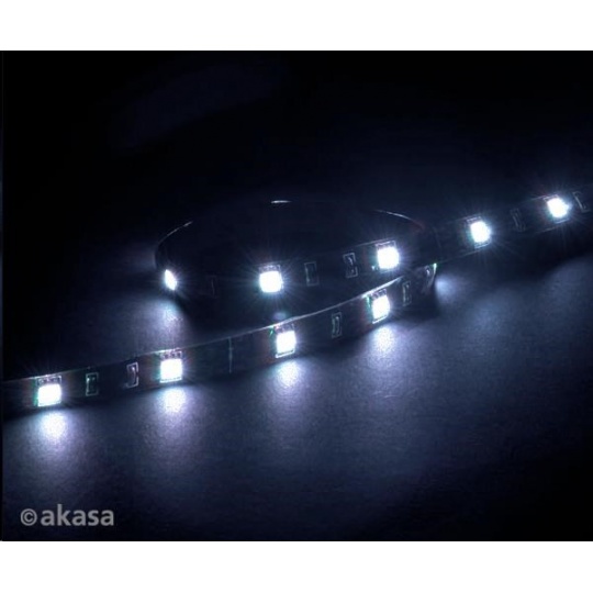 AKASA LED pásik Vegas M, magnetický, 50 cm, biely