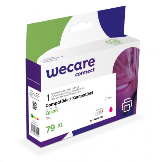 WECARE ARMOR kazeta pre Epson WorkForce Pro WF-5110, 5190, 5620 (C13T79034010), červená/purpurová, 19,5 ml, 2000str