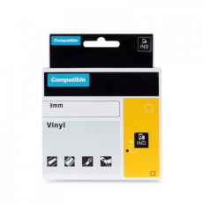 Páska Xerox kompatibilná s DYMO 18054, 9 mm x 1,5 m, čierna tlač / žltý podklad, RHINO, páska - ALLPRINT Páska Xerox kompatibilná s DYMO 18054, 9 mm x 1,5 m, čierna tlač / žltý podklad, RHINO, páska - ALLPRINT