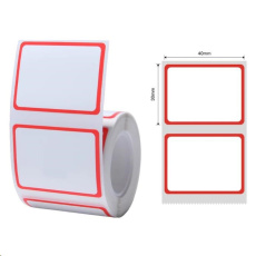 Niimbot štítky T 40x30mm 320ks Červený rámeček pro B21, B21S, B3, B1S Niimbot štítky T 40x30mm 320ks Červený rámeček pro B21, B21S, B3, B1S
