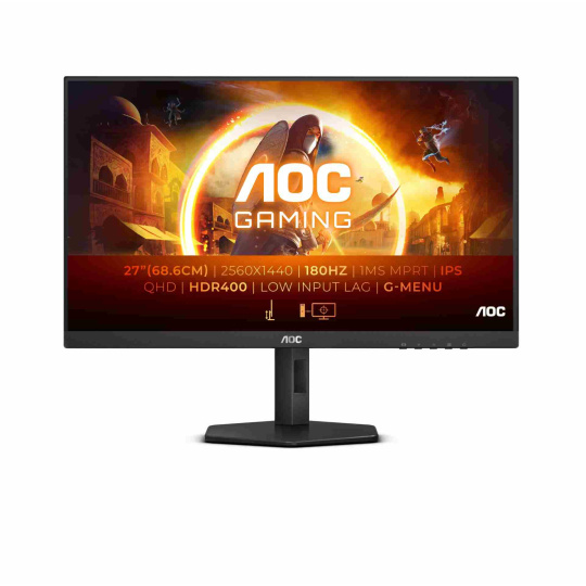 AOC MT IPS LCD WLED 27" Q27G4X - IPS panel, 180Hz, 2560x1440, 2xHDMI, DP, repro, pivot