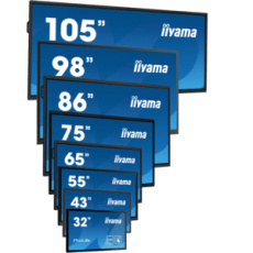 iiyama ProLite IDS, Projected Capacitive, 10 TP, Full HD, USB, USB-C, Ethernet, Android, white