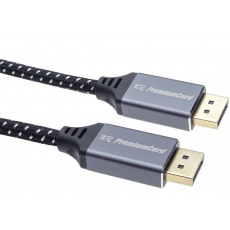 Kábel PREMIUMCORD DisplayPort 1.4 pripojovacie káble, kovové a pozlátené konektory, 0,5 m Kábel PREMIUMCORD DisplayPort 1.4 pripojovacie káble, kovové a pozlátené konektory, 0,5 m