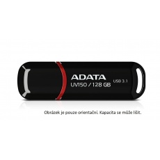 ADATA Flash Disk 64GB UV150, USB 3.1 disk Dash Drive (R:90/W:20 MB/s) čierny