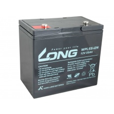 LONG batéria 12V 55Ah M6 LongLife 12 rokov (WPL55-12N)