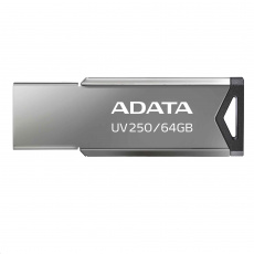 ADATA Flash Disk 64GB UV250, USB 2.0 Dash Drive, strieborná ADATA Flash Disk 64GB UV250, USB 2.0 Dash Drive, strieborná