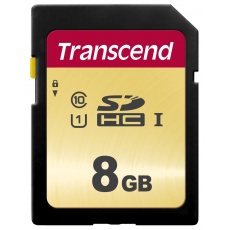 Karta TRANSCEND SDHC 8GB 500S, UHS-I U1 (R:95/W:20 MB/s)
