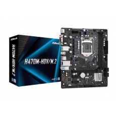ASRock MB Sc LGA1200 H470M-HDV/M.2, Intel H470, 2xDDR4, 1xHDMI, 1xDVI, 1xVGA, mATX ASRock MB Sc LGA1200 H470M-HDV/M.2, Intel H470, 2xDDR4, 1xHDMI, 1xDVI, 1xVGA, mATX