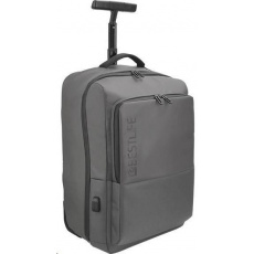 Bestlife - Sivá taška na kolieskach s konektorom USB Bestlife - Sivá taška na kolieskach s konektorom USB