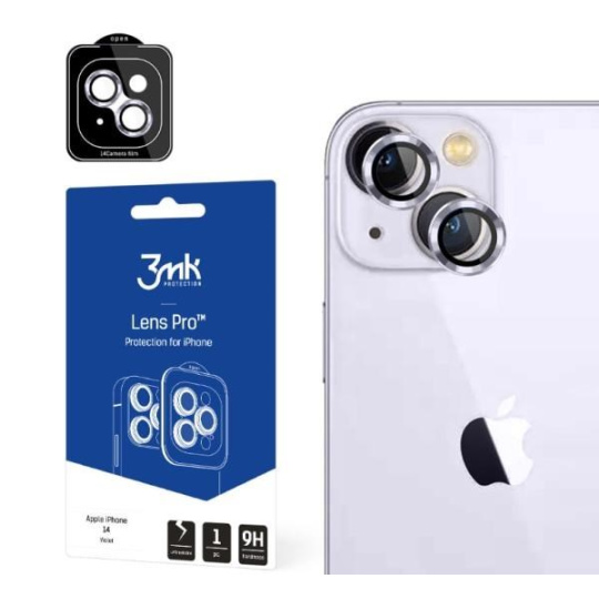 3mk ochrana kamery Lens Protection Pro pro Apple iPhone 14, fialová
