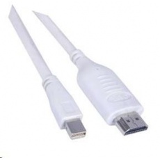 Kábel PREMIUMCORD Mini DisplayPort - HDMI 3 m, biely