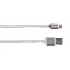 SKROSS USB kabel Steel Line Charge'n Sync, délka 1m, micro USB, opletený kabel SKROSS USB kabel Steel Line Charge'n Sync, délka 1m, micro USB, opletený kabel