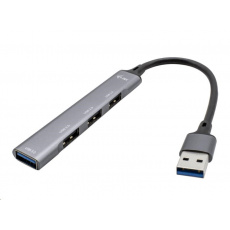 iTec USB 3.0 Kovový HUB 1x USB 3.0 + 3x USB 2.