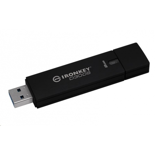 Šifrovaný USB disk Kingston 8GB D300S AES 256 XTS