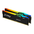 KINGSTON DIMM DDR5 64GB (Kit of 2) 6000MT/s CL30 Non-ECC FURY Beast RGB EXPO, Černá