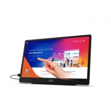 AOC MT IPS LCD WLED 15,6" 16T2 - IPS panel, 1920x1080, MicroUSB, USB-C, repro, dotyk 10bodu AOC MT IPS LCD WLED 15,6" 16T2 - IPS panel, 1920x1080, MicroUSB, USB-C, repro, dotyk 10bodu